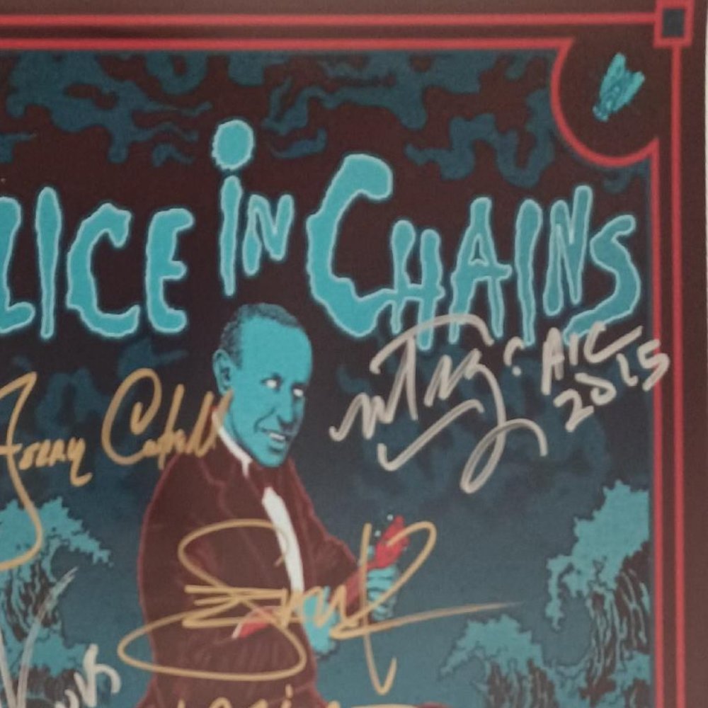 2015 Alice in Chains SIGNED Original Concert Poster REPRODUCTION (RP) - Picture 3 of 5